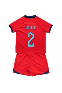 Engeland Kyle Walker #2 Babytruitje Uit tenue Kind WK 2022 Korte Mouw (+ Korte broeken)
